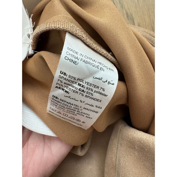 2 Pairs Chico's Vegan Suede Elastic Waist Leggings Gray and Tan 2R (US 12R) - Picture 10 of 11